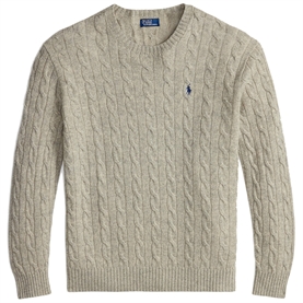 Polo Ralph Lauren Wool-Cashmere Sweater, Light Vintage Heather